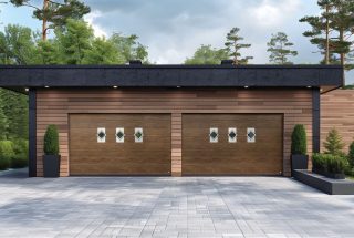 Midrib smooth Dark oak custom decor