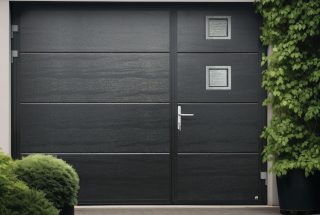 RAL9005 flush woodgrain custom decor